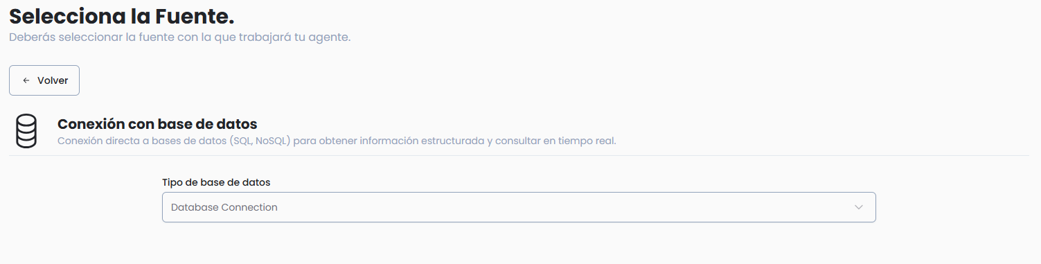 seleccione la base de datos