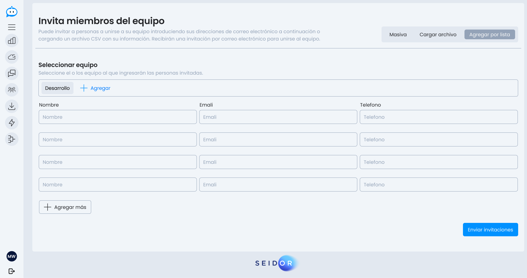 Bulk Invitation List